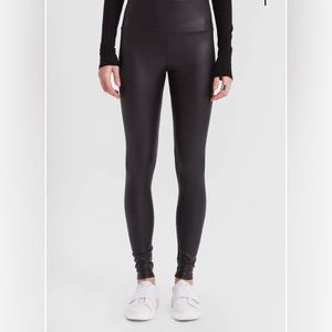 Marcella Black Faux Leather Kaya Leggings Size XS